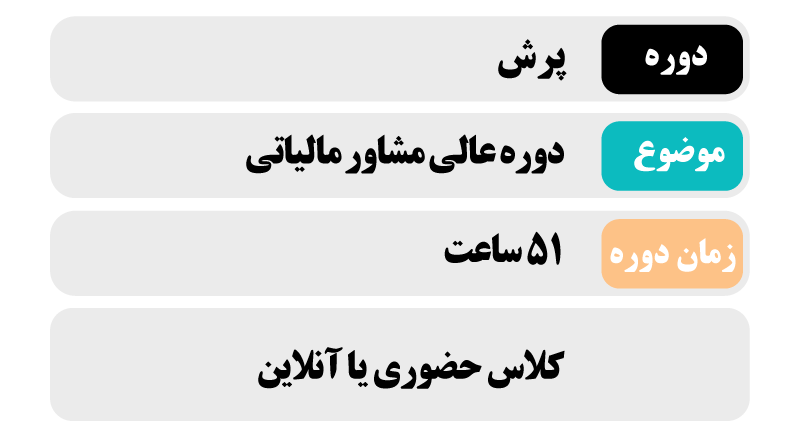 دوره عالی مشاور مالیاتی