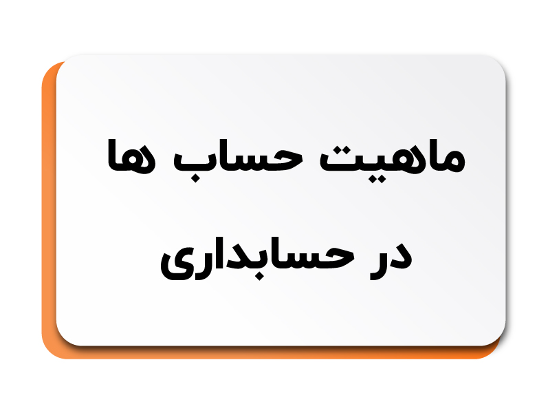 ماهیت حساب ها در حسابداری