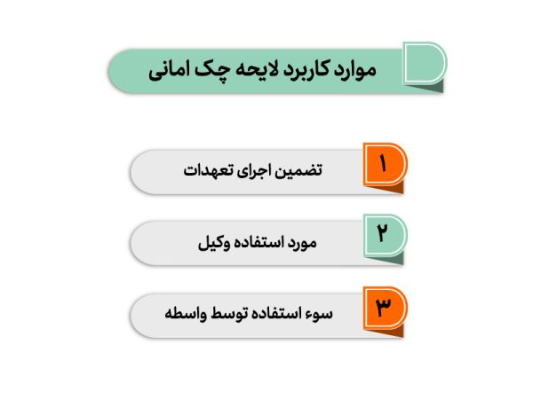 چک های امانی چیست؟