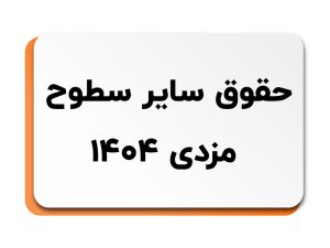 حقوق سایر سطوح مزدی