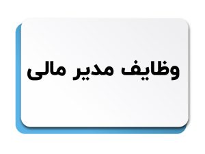 وظایف مدیر مالی
